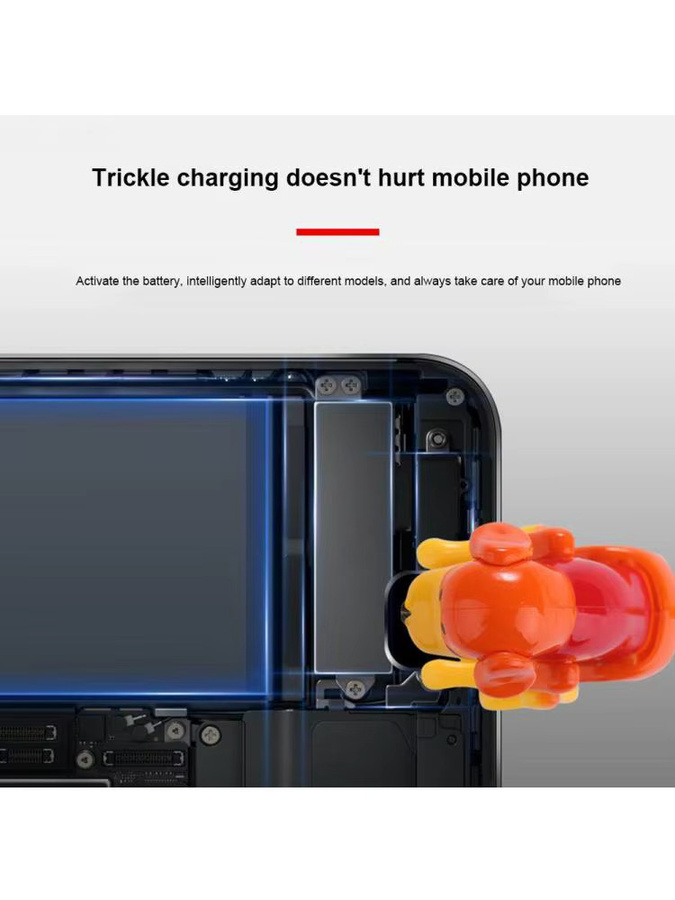 Lustiges Hunde-Schnellladekabel als USB-C Datenkabel für iPhone, iOS und Android in Weiß - Bild 3