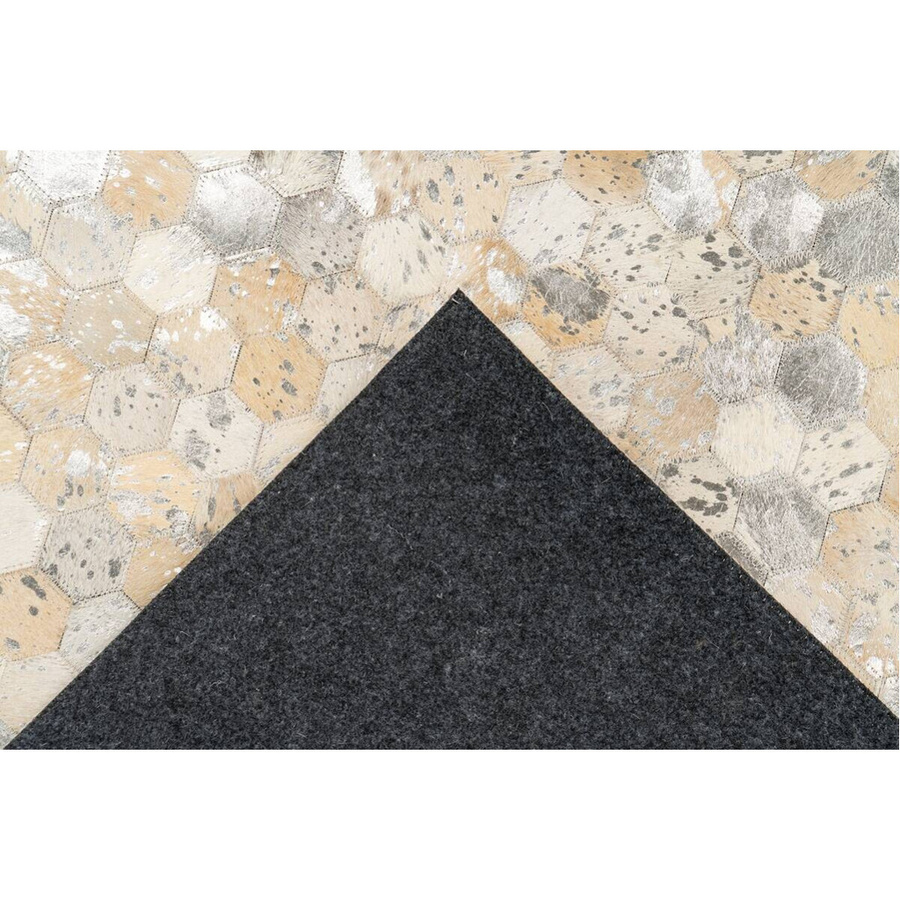 Padiro Flachflorteppich Lavin 1025 in Silber mit Patchwork-Look, B/H/L: 160 x 0,8 x 230 cm - Bild 2