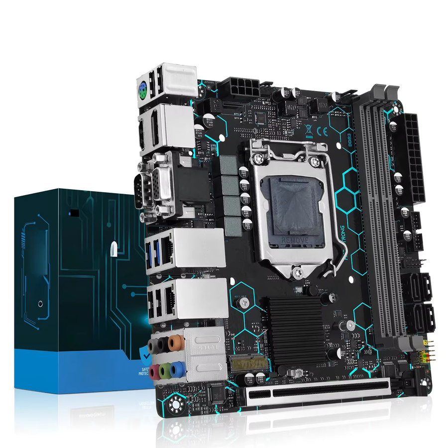 MACHINIST H97 STRONG Motherboard LGA1150 Mini-ATX in Schwarz mit DDR3, M.2 NVMe, WIFI sowie VGA, HDMI und DisplayPort Anschlüssen - Bild 1