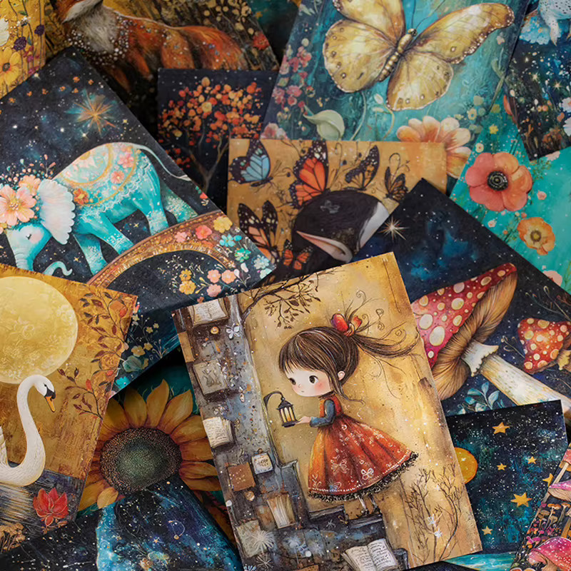 Mr Paper Fairytale Secret Series Vintage Aufkleber, 30 Stück, Multicolour - Bild 1