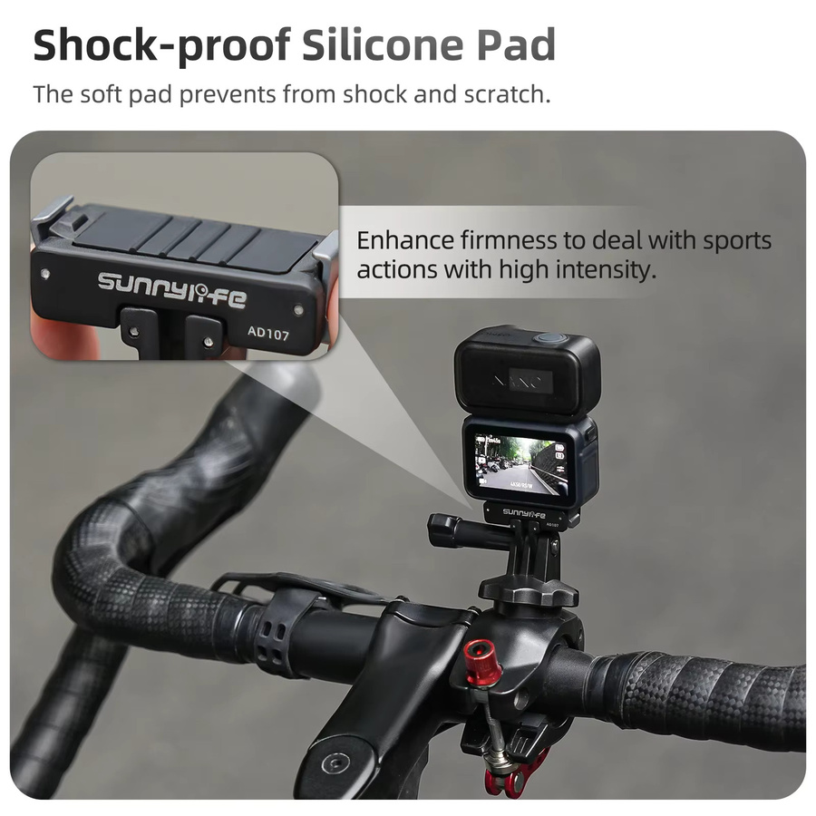 DJI Magnetische Schnellwechsel-Adapterhalterung für OSMO Action 6 und OSMO NANO in Schwarz mit 1/4 Zoll Schraube - Bild 6