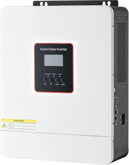 Buying Solutions MB Hybrid-Solarwechselrichter 4000W, 24V DC zu 230V AC, Reiner Sinus-Wechselrichter-Ladegerät mit 120A MPPT-Solarladeregler und WLAN-Modul, Weiß - Bild 1