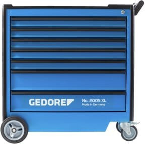 Gedore Werkzeugwagen XL in Blau aus Stahl mit 7 Schubladen, abschließbar und rollbar mit Arbeitsplatte - Bild 1