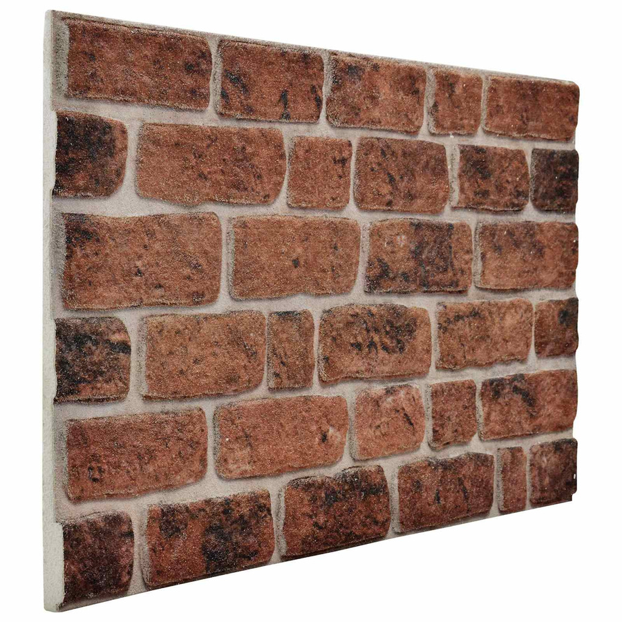 10 Stück Wandpaneele von VD Home Furnishing in Braun mit Ziegelmuster aus EPS-Schaumstoff, B: 100 cm, H: 50 cm - Bild 3