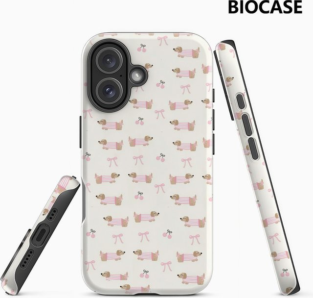 Robuste Dackel Handyhülle mit Magnetfunktion für Apple iPhone 17 16 15 14 13 Pro Max Plus in Multicolour - Bild 1