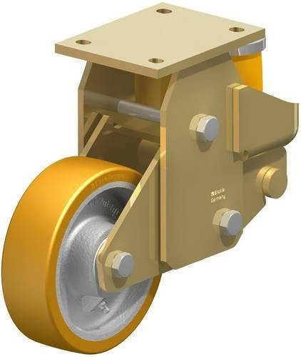 Blickle BSFE-GTH 160K Bockrolle gefedert mit 160 mm Rad-Durchmesser und 800 kg Tragfähigkeit in Stahl - Bild 1