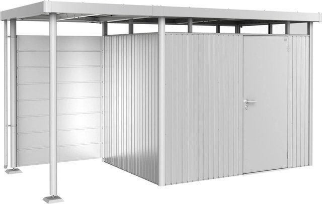 Biohort Rückwand für Seitendach S passend für HighLine H2-H5 in Silber-Metallic - Bild 1