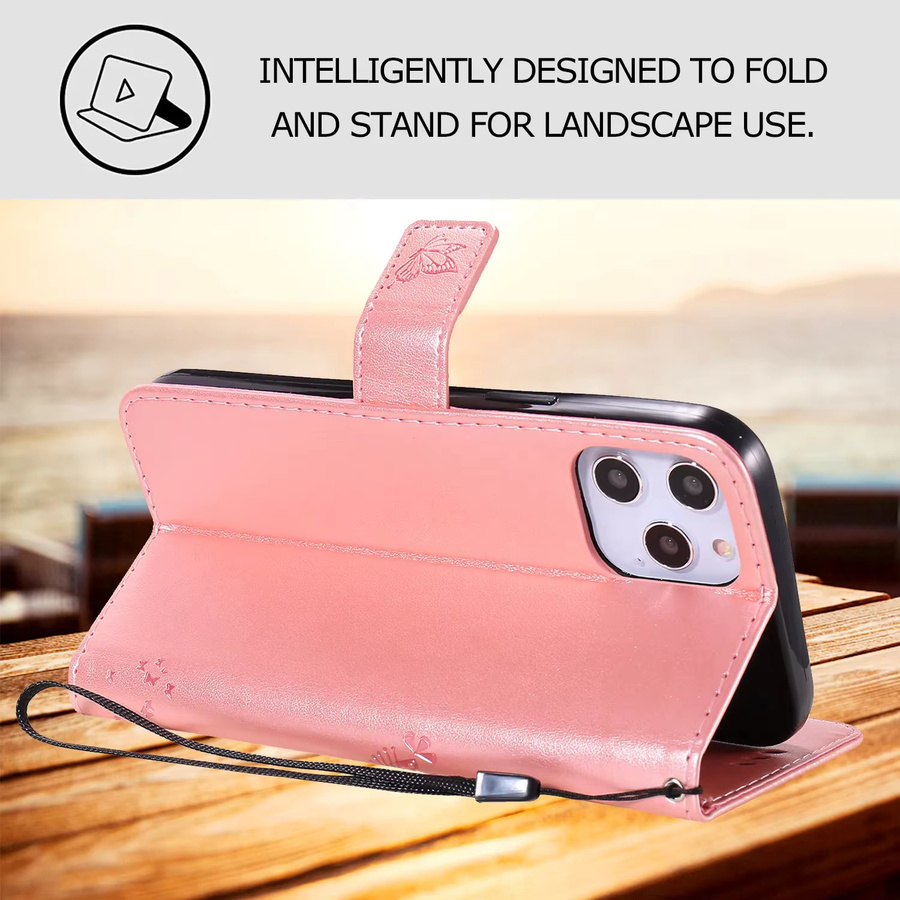 Leder-Flip-Standhülle mit Brieftaschenfunktion für Samsung Galaxy A10 A11 A20E A21S A30 A31 A40 A50 A51 A70 A71 A81 A91 in Purple - Bild 3