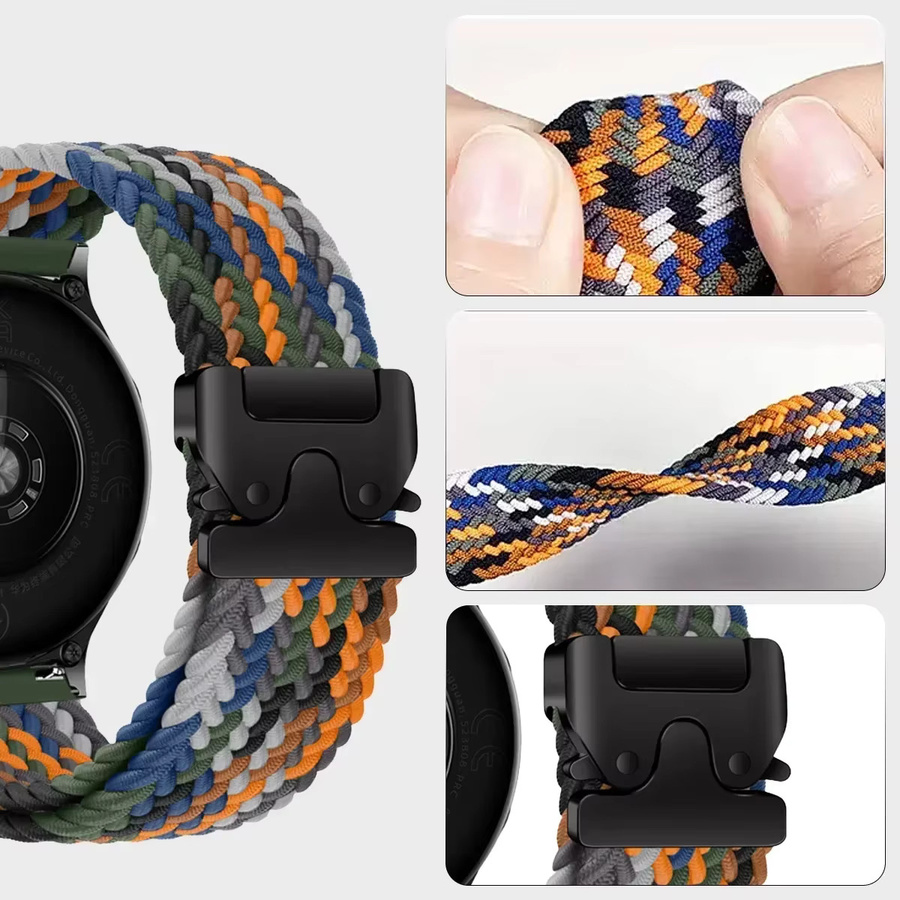 OAKCHARM Uhrenarmband Textil/NATO, Bunt, 20 mm, 22 mm - Bild 3