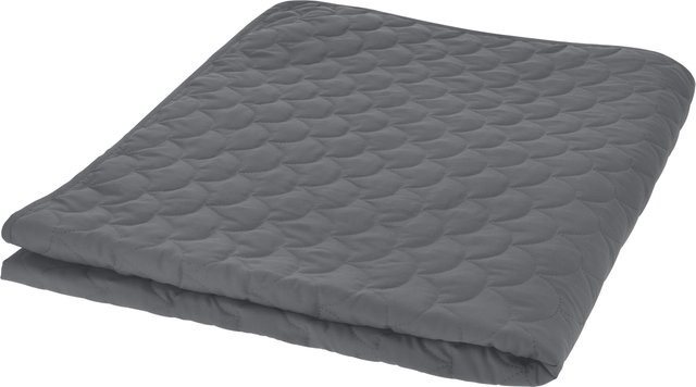 LIVARNO Tagesdecke aus recyceltem Polyester in Grau, B/B: 220 x 240 cm - Bild 1