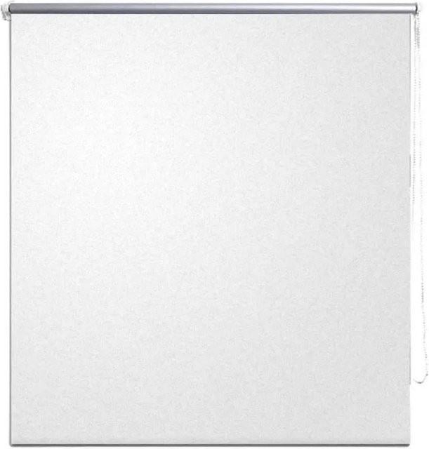 vidaXL Verdunkelungsrollo aus Polyester in Weiß, thermoisolierend, B/H: 140 x 175 cm - Bild 1