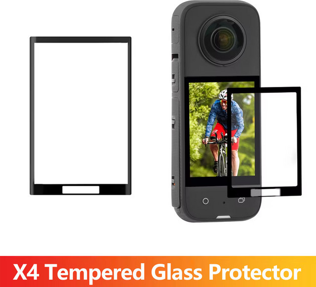 Insta360 X4 Displayschutzfolie aus gehärtetem Glas in Transparent - Bild 1