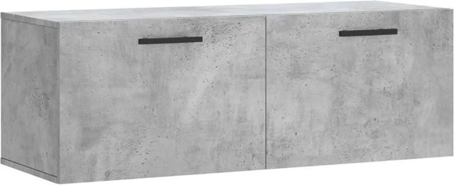vidaXL Wandschrank in Betongrau aus Holzwerkstoff, B/T/H: 100 x 36,5 x 35 cm - Bild 1