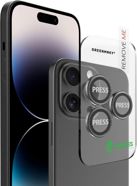 BUDDIES Handyhülle für iPhone 14 Pro und iPhone 14 Pro Max, Schwarz - Bild 1