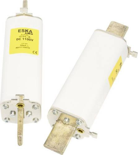ESKA NH-Sicherung NH 1 mit Schraubkontakt, 80A, 1100V DC, Farbe: Weiß - Bild 1
