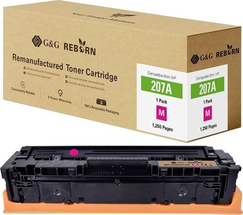 G&G Toner Cartridge Magenta kompatibel mit HP 207A, remanufactured, 1250 Seiten - Bild 1