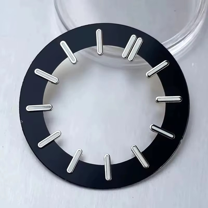 CAOWTAN Zifferblatt Skeleton, Schwarz Weiß, 31,8 mm, Uhrenzubehör - Bild 3