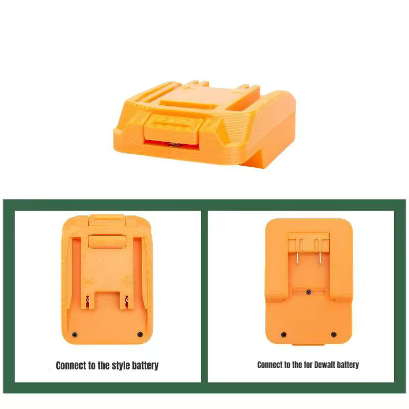 Worx Batteriekonverter-Adapter für Worx 20V 4Pin Lithium-Ionen-Akku zu Worx 6Pin Werkzeug in Orange - Bild 2