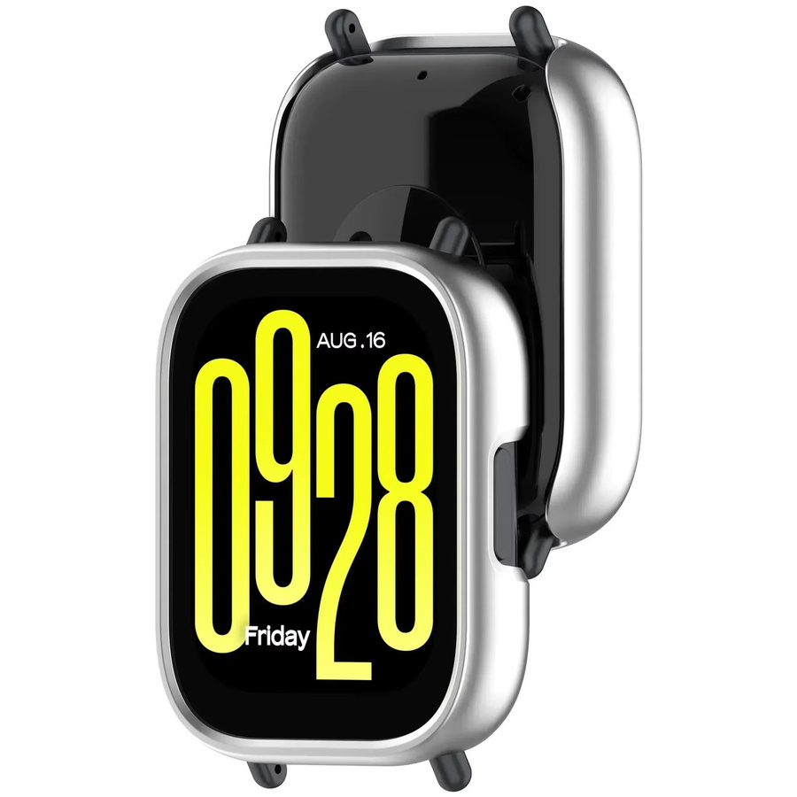 CAOWTAN Uhrenzubehör für Xiaomi Redmi Watch 5, transparente Abdeckung, Silber, Unisex - Bild 4