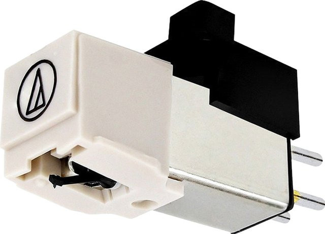Audio-Technica AT3600L Diamant Nadel in Weiß für Plattenspieler als magnetische Patrone mit Stylus für LP Vinyl - Bild 1