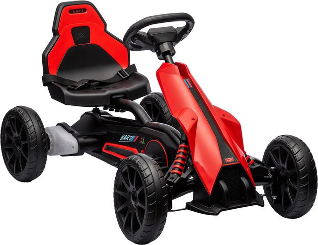 HOMCOM Elektro Go-Kart, Kinderfahrzeug, Rot, ab 3 Jahre - Bild 1