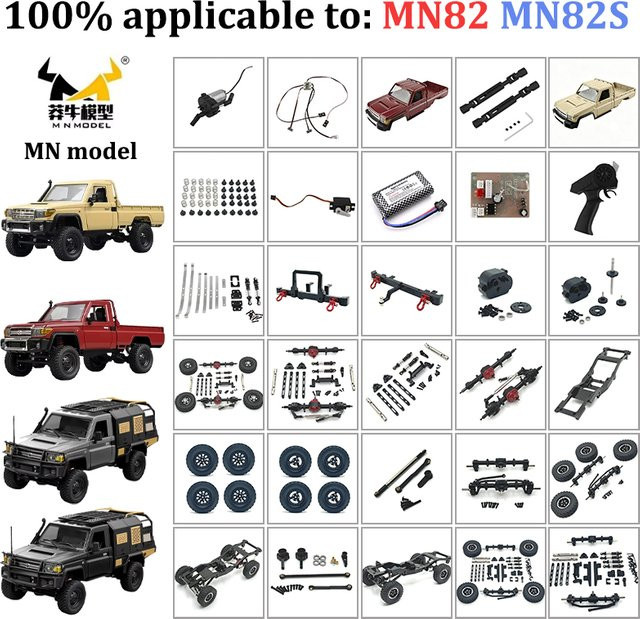 YIEN MN82S Pick-Up, ferngesteuertes Fahrzeug, 1:12, Metallteile, 4WD Offroad-Crawler - Bild 1