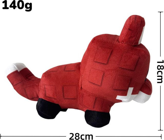 Binchi Fitness Pixel Fuchs Waschbär, Plüschtiere, 28cm, ab 14 Jahre - Bild 1