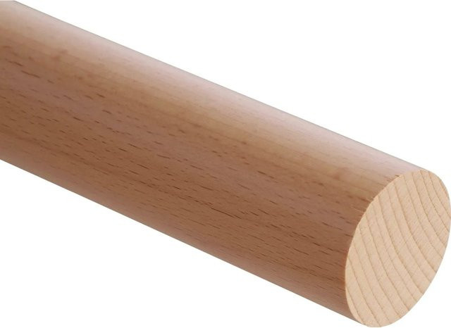 Dolle Handlauf aus Buche in Braun, rund, Länge: 200 cm, Durchmesser: 4 cm - Bild 1