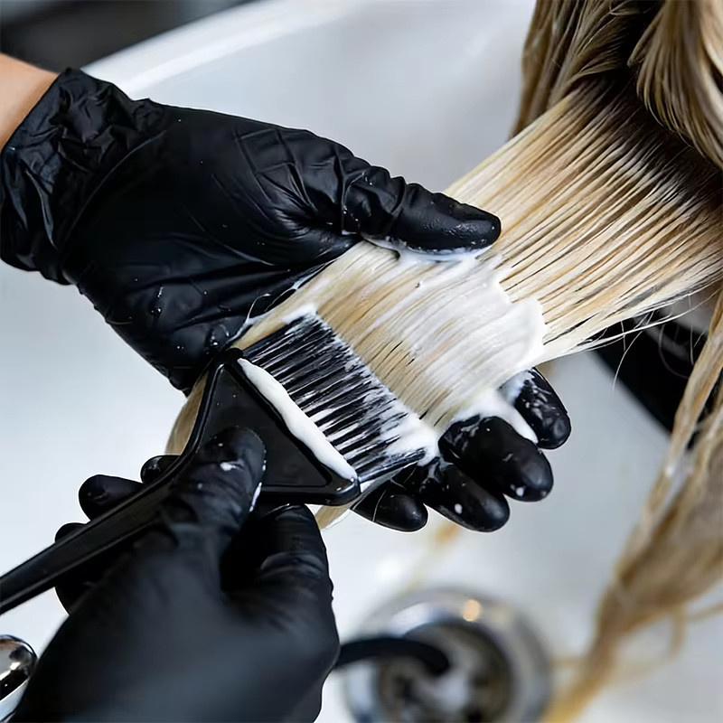 CTZIHGAO Nitrilhandschuhe Schwarz, Puderfrei, 50 Stück - Bild 3