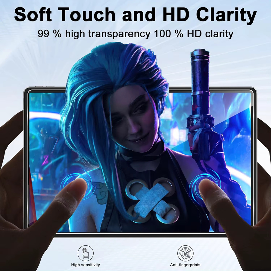 Displayschutzfolie aus gehärtetem Glas für Lenovo Yoga Tab Plus und Lenovo Idea Tab Pro 12,7 Zoll, transparent - Bild 5