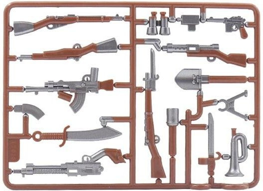 Yiran toy Militär Armee WK2 98K Gewehre Mini Actionfiguren Bausteine - Bild 1