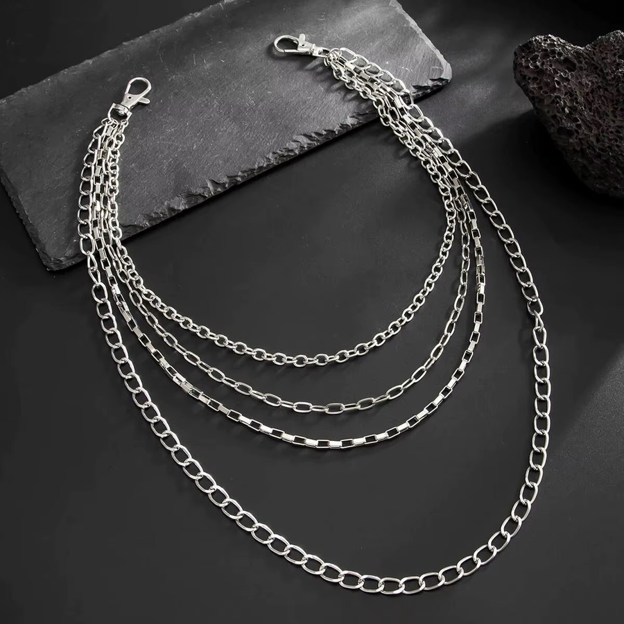 PuRui Hosenkette, Silber, Herren, Grunge - Bild 3