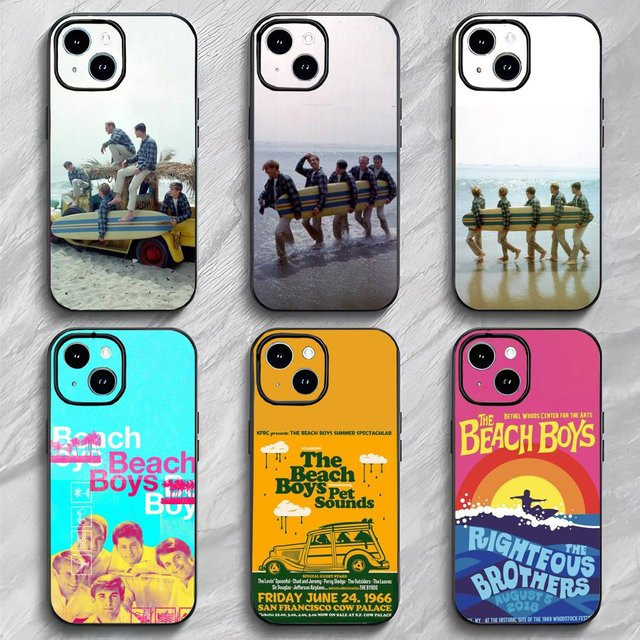 Handyhülle The Beach Boys Vintage Design für iPhone 17 16 15 14 Pro Max in Schwarz und Multicolour - Bild 1