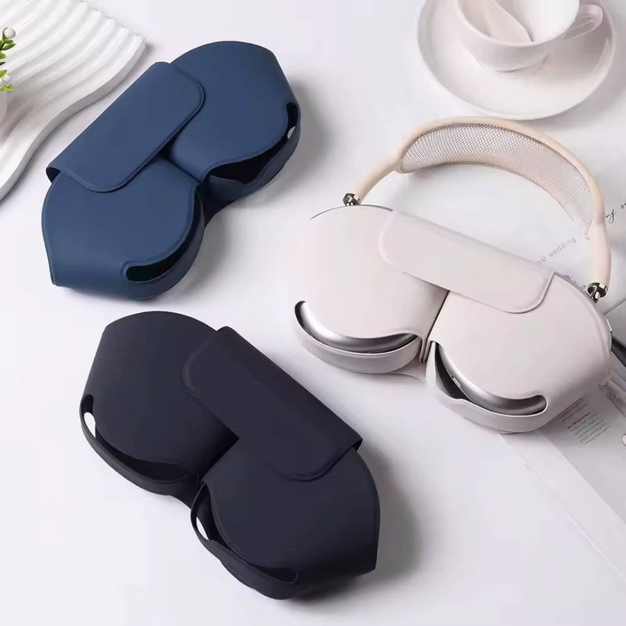 Apple Schutzhülle für AirPods Max in Blau aus weichem Leder - Bild 4