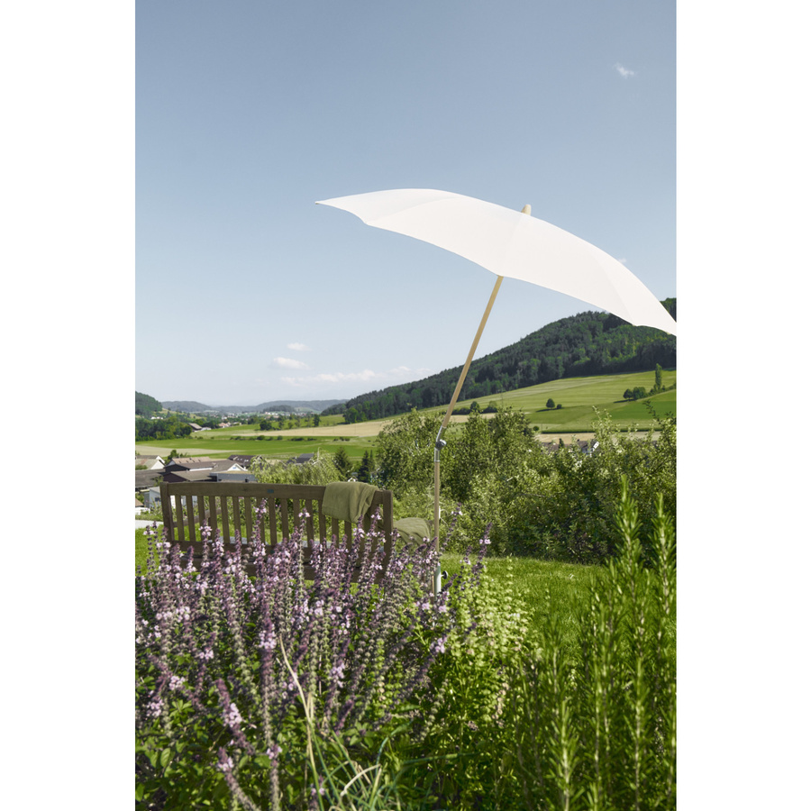 Suncomfort by Glatz Sonnenschirm Rustico Mittelmastschirm aus Holz und Stahl in Ecru mit Ø 220 cm - Bild 3