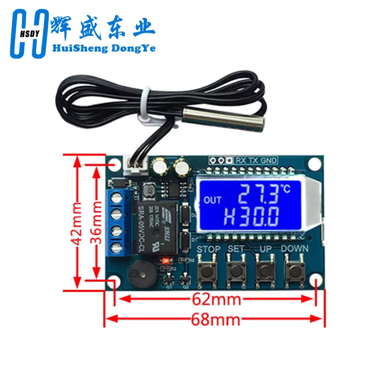 HUISHENGYUFA XY-T01 Digitaler Thermostat für Heizung und Kühlung in Blau - Bild 2