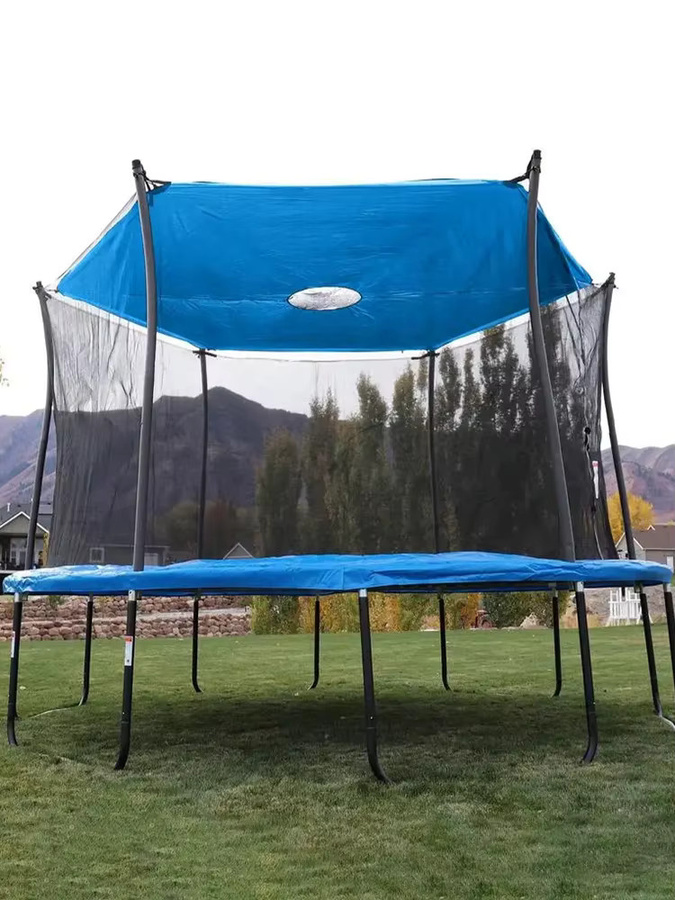 APWIKOGER Wasserdichte Trampolin-Sonnenschutzabdeckung in Blau - Bild 5