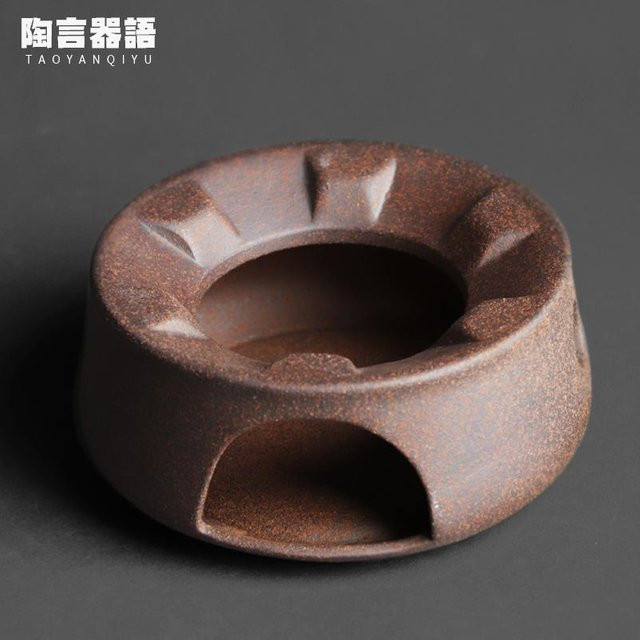 Pure Living Co. Teewärmer aus Jingdezhen Keramikschlamm mit Kerzenheizung und Wasserkocher-Ständer in Schwarz - Bild 1