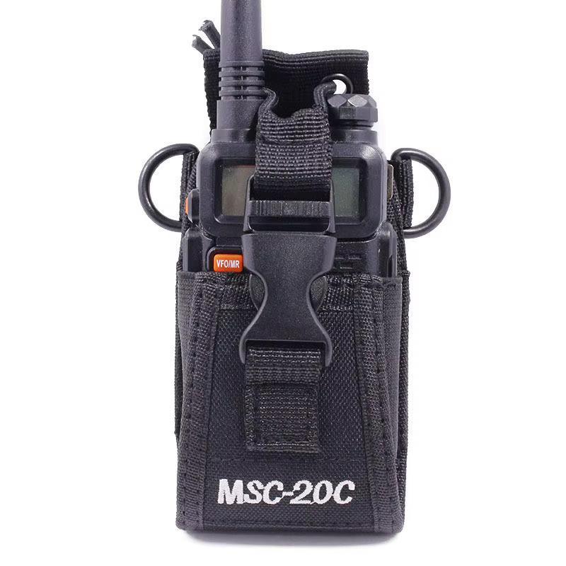 Gmarty Multifunktionales Radio-Walkie-Talkie-Halter Set MSC-20C Universaltasche aus Nylon in Schwarz für UV-5R TYT ICOM - Bild 5