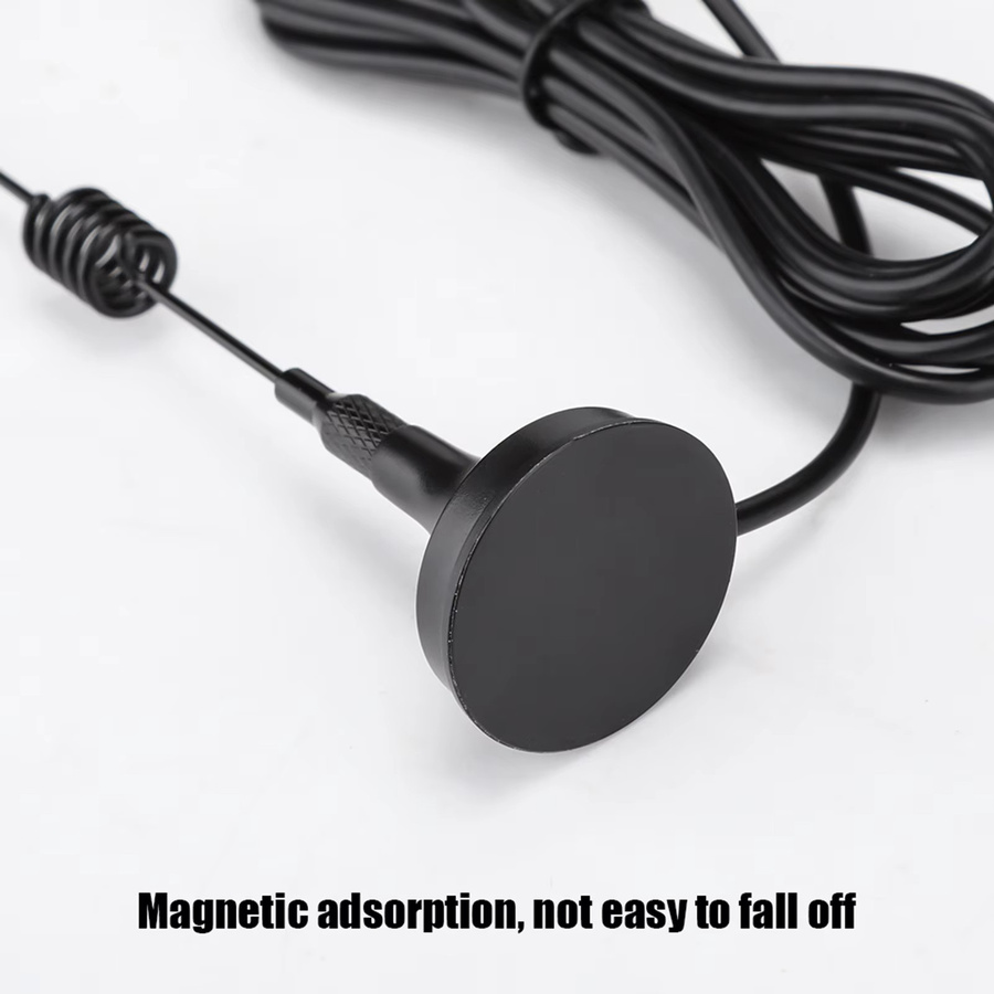 Qiilu Hochleistungsantenne 433 MHz 10 dBi mit SMA-Stecker und magnetischer Saugbasis in Schwarz, Länge: 31 cm - Bild 2