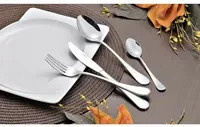 Esmeyer Besteckgarnitur CELINE aus Edelstahl in Silber, 24-teiliges Set mit Messer, Gabel, Löffel und Teelöffel - Bild 1