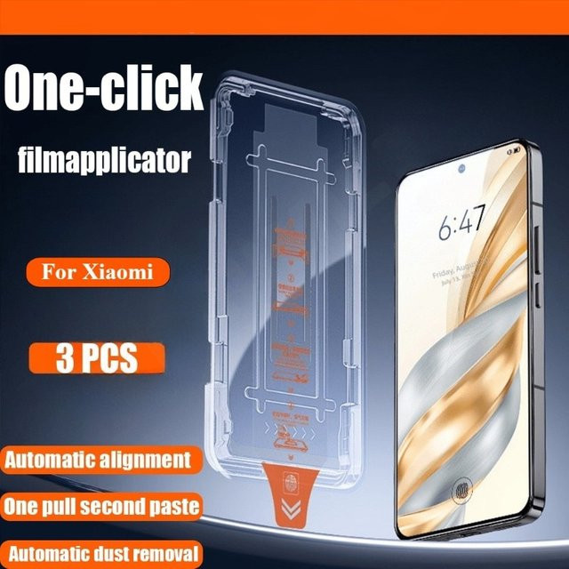 HKSN 3er-Pack HD Panzerglas Displayschutz für Xiaomi 15 Ultra, 14T Pro, 13, 12 und 11T Pro, transparent, kratzfest und fingerprintabweisend - Bild 1