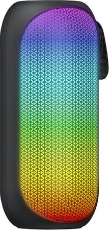 Tragbarer Bluetooth-Lautsprecher HAVIT SK808BT mit 8W Leistung, RGB-Beleuchtung und wasserdichtem Gehäuse in Schwarz