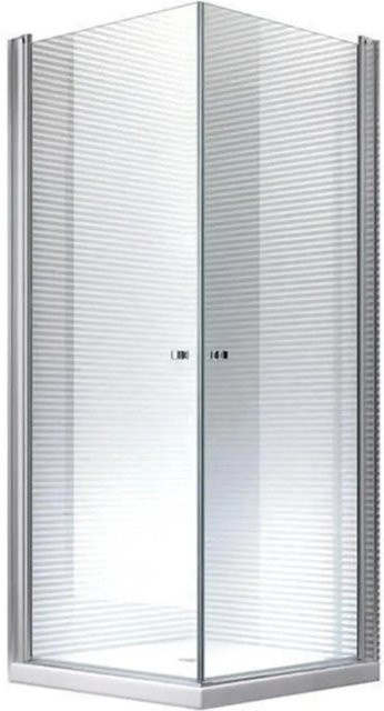 Glaszentrum Hagen Zeus Eckduschkabine aus ESG-Glas, transparent, B/T/H: 80 x 80 x 195 cm - Bild 1