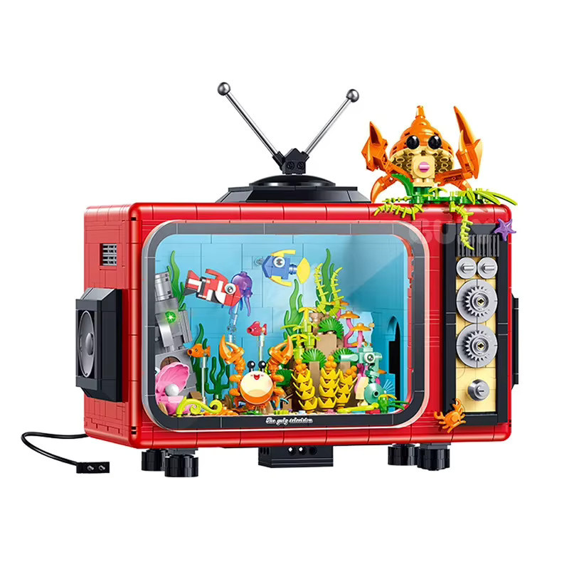 XMWL Elektrisches TV-Aquarium-Bausatz, mit Dynamischem Nebel & LED-Beleuchtung - Bild 4
