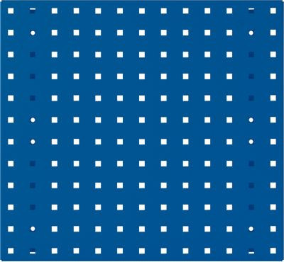 Bott Lochplatte Perfo S aus Stahlblech, Farbe: Enzianblau, B/T/H: 49,5 x 1,3 x 45,7 cm, Lochgröße: 9,2 x 9,2 mm - Bild 1
