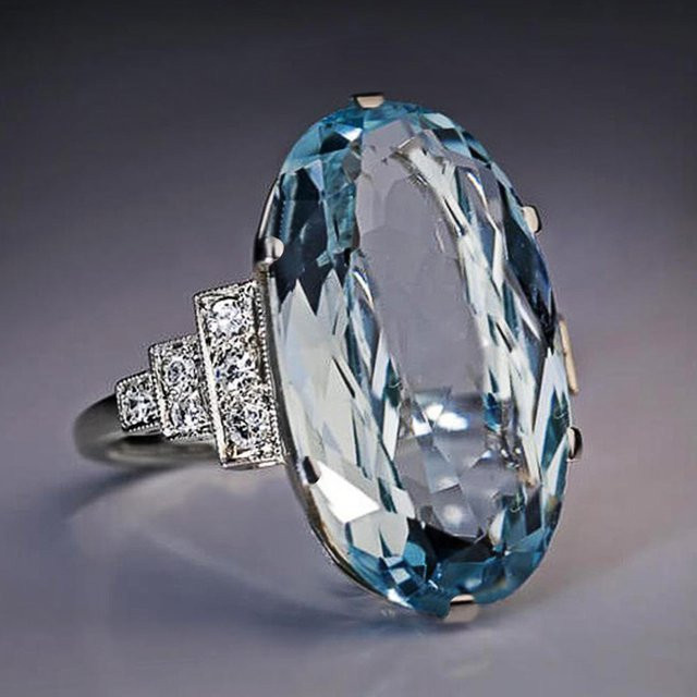 Huitan Ehering, Silber, Zirkonia, Damen - Bild 1