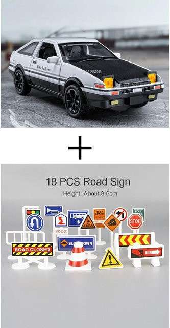 Linyi toy car Ae86 Klassischer Filmauto Modell Spielzeug, 1:36, mit Licht und Sound, ab 14 Jahren - Bild 1