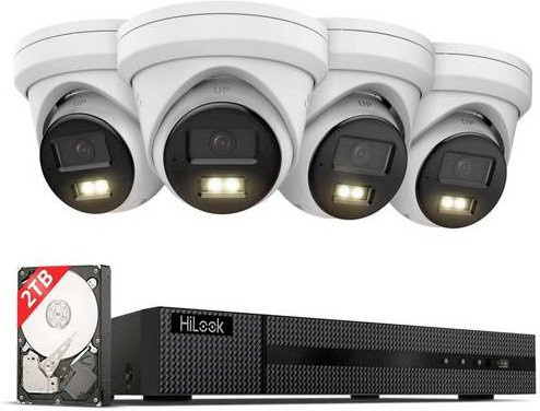 HiLook IK28P-480T IP-Netzwerk-Videorecorder-Set, LAN, Digital, Weiß - Bild 1