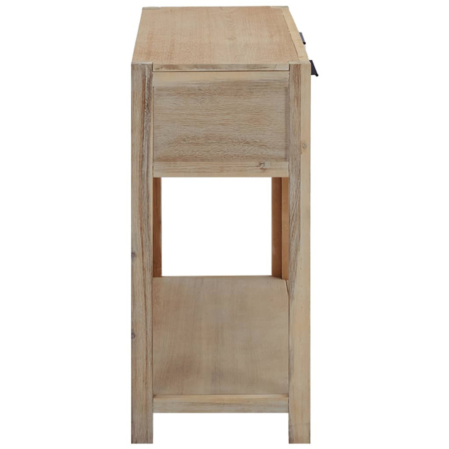 vidaXL Konsolentisch aus massivem Akazienholz in Braun, B/T/H: 82 x 33 x 73 cm - Bild 2